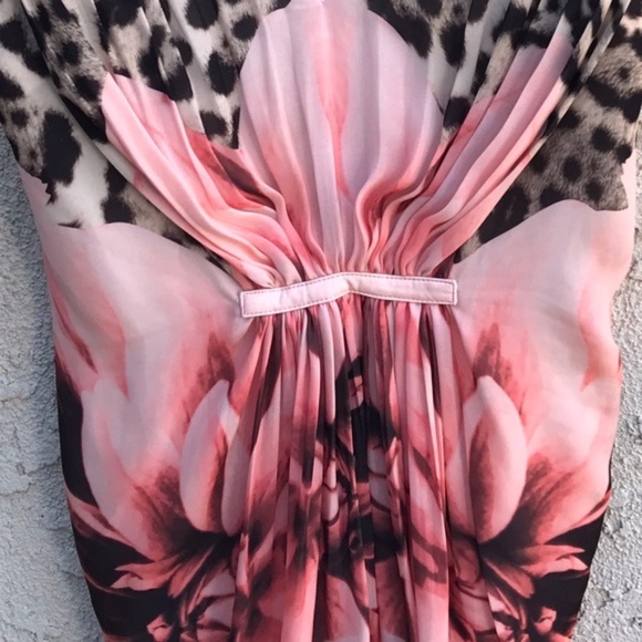 Marciano Fleurt Sleeveless Ruched Floral Dress - Picture 5 of 6